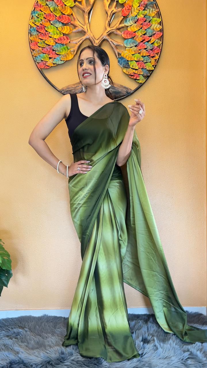 Women Ready to Wear cotton Saree with blouse