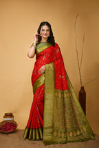 Kanjivaram Art Silk Saree With Blouse Piece For Women