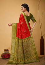 Kanjivaram Art Silk Saree With Blouse Piece For Women